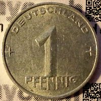 1 Pfennig - 2. Münzserie der DDR - Jaeger-Nr. 1505 1 Pfennig - 2. Münzserie der DDR - Jaeger-Nr. 1505