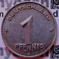 1 Pfennig - 1. Münzserie der DDR - Jaeger-Nr. 1501 1 Pfennig - 1. Münzserie der DDR - Jaeger-Nr. 1501