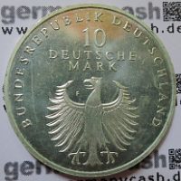 10 DM - 50 Jahre Deutsche Mark - Jaeger-Nr. 469 Wertseite - 10 DM - 50 Jahre Deutsche Mark - Jaeger-Nr. 469