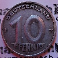 10 Pfennig - 1. Münzserie der DDR - Jaeger-Nr. 1503 10 Pfennig - 1. Münzserie der DDR - Jaeger-Nr. 1503
