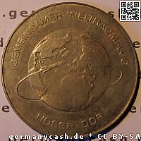 Bildseite 10 Mark - Gemeinsamer Weltraumflug von UdSSR und DDR - Jaeger-Nr. 1568 10 Mark - Gemeinsamer Weltraumflug von UdSSR und DDR - Jaeger-Nr. 1568