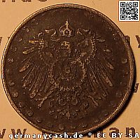Adlerseite Ersatzmünze 10 Pfennig - Jaeger Nr. 298 Ersatzmünze 10 Pfennig - Jaeger Nr. 298