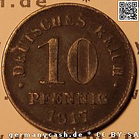 Wertseite Ersatzmünze 10 Pfennig - Jaeger Nr. 298 Ersatzmünze 10 Pfennig - Jaeger Nr. 299
