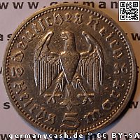 Wertseite 5 Reichsmark - Jaeger Nr. 360 5 Reichsmark - Jaeger Nr. 360