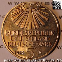 5 Deutsche Mark - Otto Hahn - Jaeger-Nr. 426